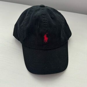 Toddler Polo black cap/hat size 2T-4T